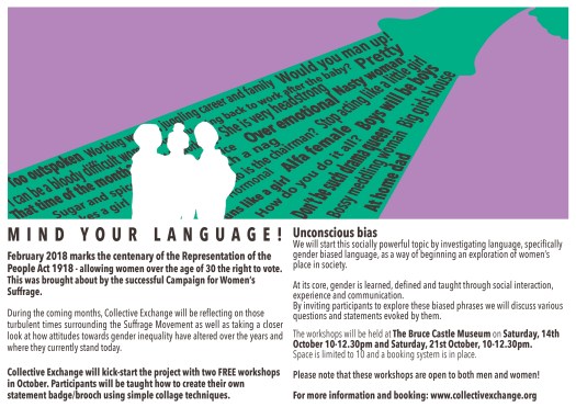 Mind your language light purple and light grey text